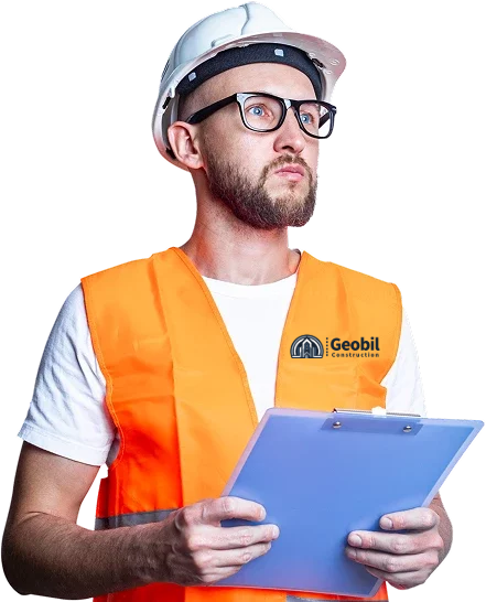 Geobil Construction Worker Logo